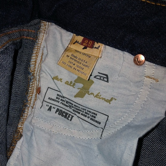 7 for all mankind “A” pocket jeans - Picture 3 of 4